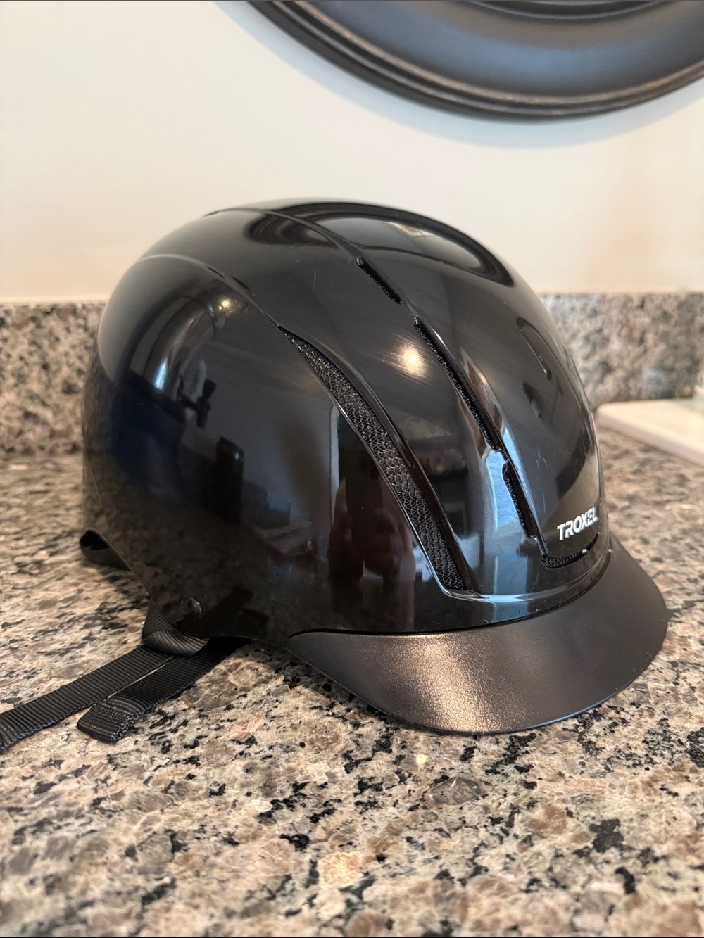 Troxel Women's Equestrian Helmet in Gloss Black